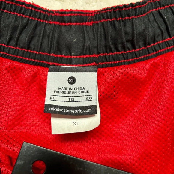 Nike Mens Swim Athletic Shorts Geometric Lined Polyester Mens XL 6" Inseam - Picture 4 of 12